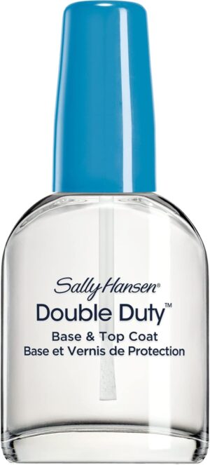 Sally Hansen Double Duty™, Base and Top Coat, Quick Dry, Long Lasting, Streak-Free Shine, Clear Nail Polish